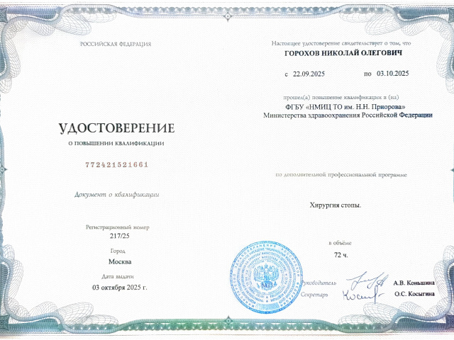 Горохов Николай Олегович