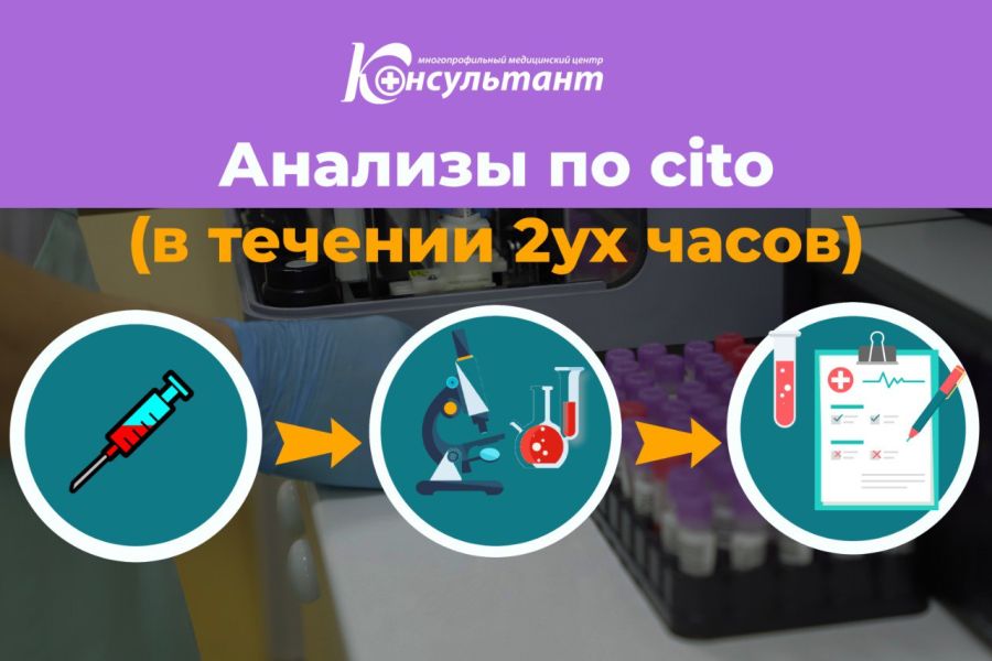 Анализы в МЦ Консультант - быстро, качественно, точно!