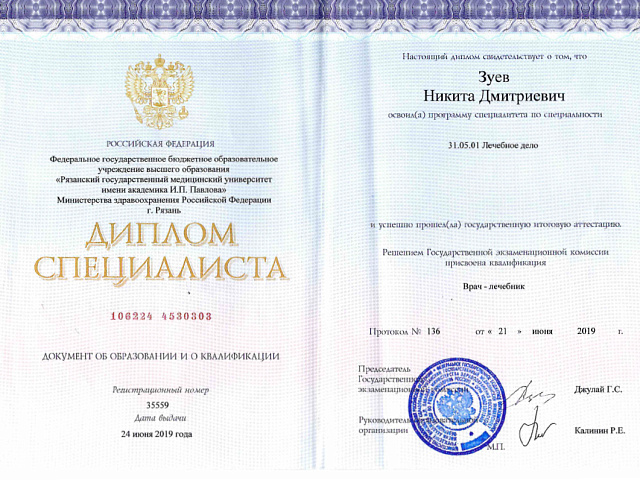 Зуев Никита Дмитриевич