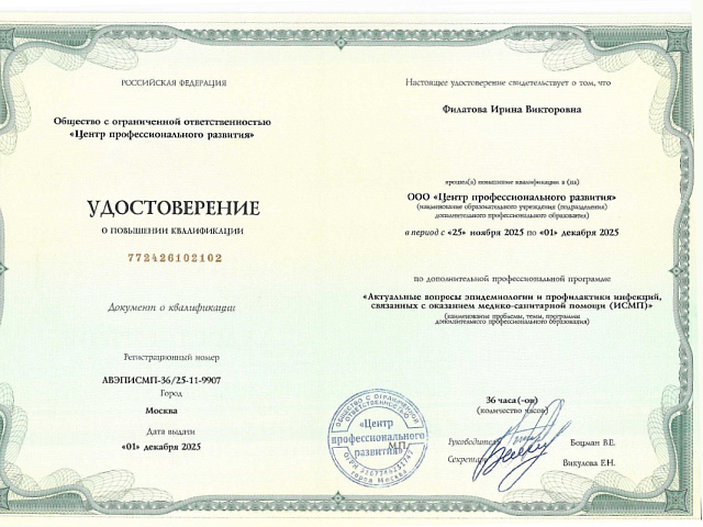 Филатова Ирина Викторовна