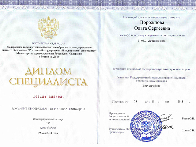 Блашкевич Ольга Сергеевна